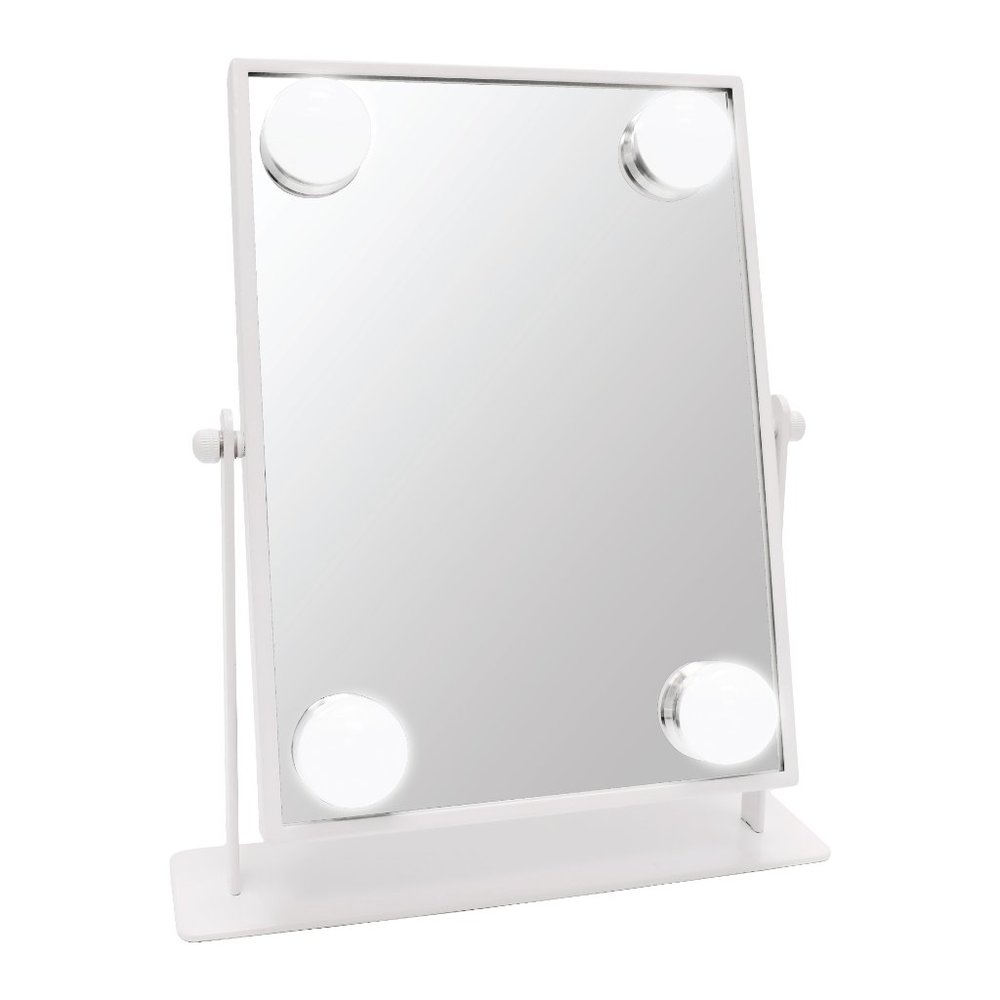 Slim L.E.D. Lighted Vanity Makeup Mirror, White